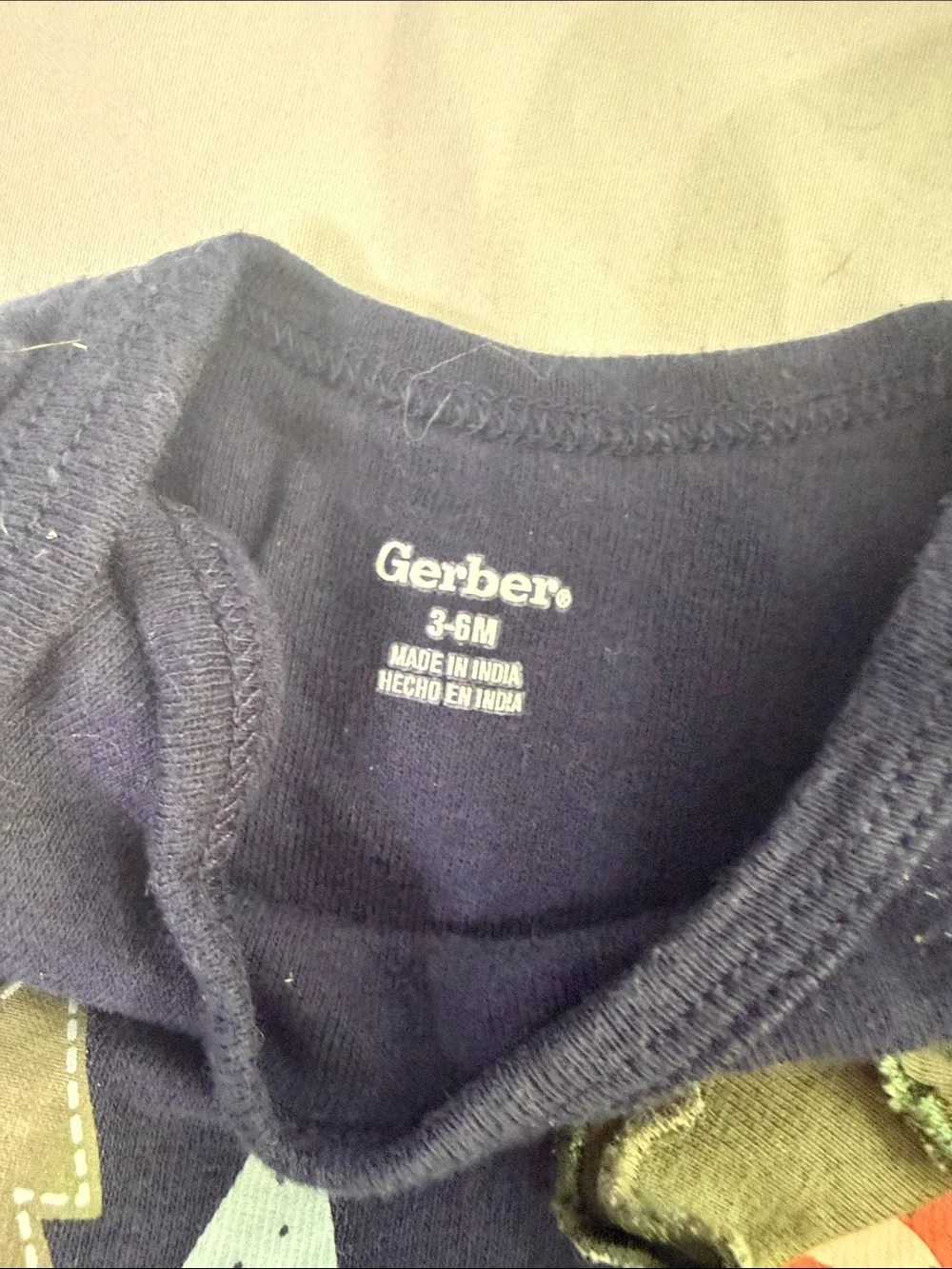 Gerber Baby Bodysuit Bundle in Blue, Green, Navy, Cream, Light Blue